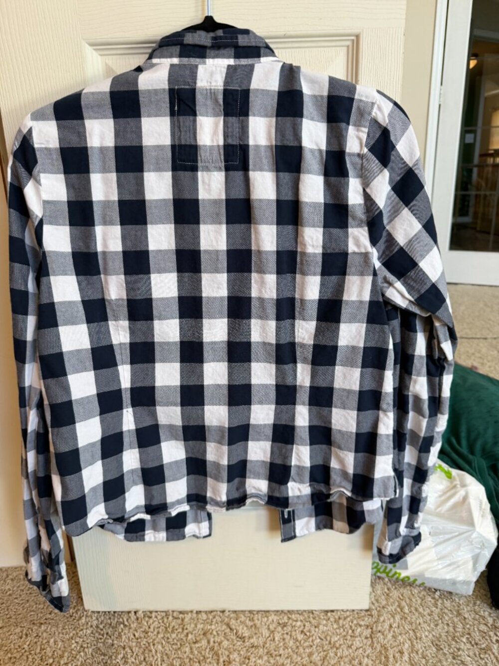 Hollister 25 Years Limited Edition Black White Plaid Shirt Size L - Picture 3 of 4